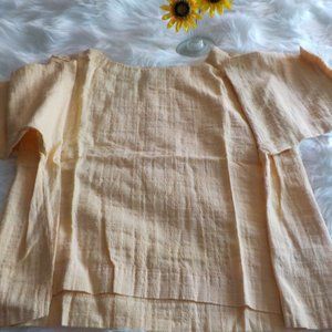 Lt Orange " Tigerlily" J. Jill Shirt Sz XL Kimono